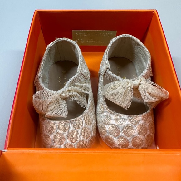 Kate Spade // Gold Infant Shoes, Size 3-6M - Picture 6 of 10